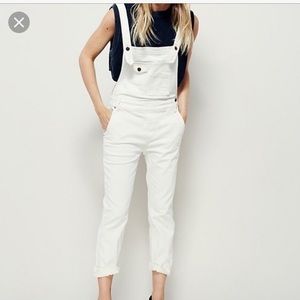 White denim FP overalls